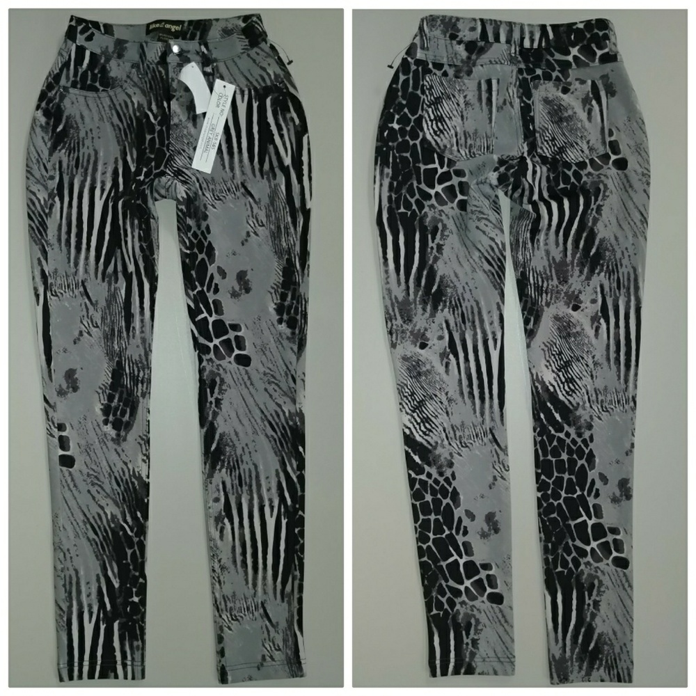 LIKE AN ANGEL ANIMAL PRINT LEGGINGS PANTS SMALL